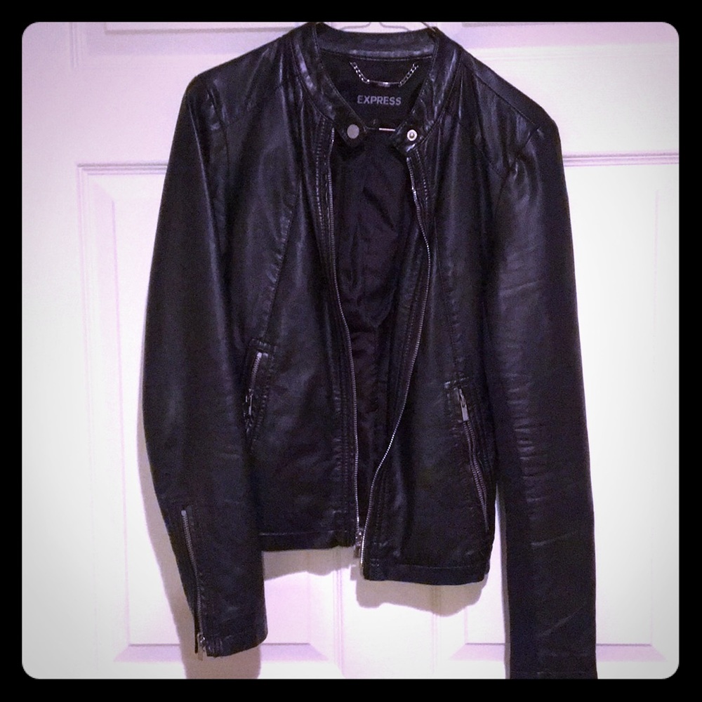 Express faux leather jacket